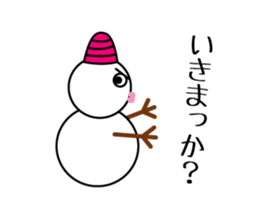 snowmen yukidarukun sticker #13899907