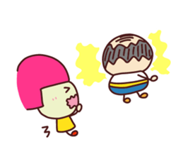 Present Stickers[A little anxious"ARU"] sticker #13899913
