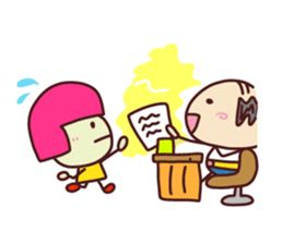 Present Stickers[A little anxious"ARU"] sticker #13899915
