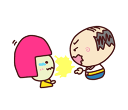 Present Stickers[A little anxious"ARU"] sticker #13899917