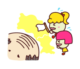 Present Stickers[A little anxious"ARU"] sticker #13899921