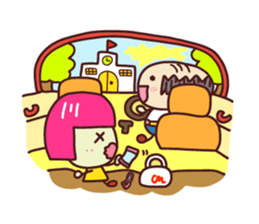 Present Stickers[A little anxious"ARU"] sticker #13899926