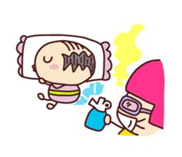 Present Stickers[A little anxious"ARU"] sticker #13899928