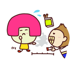 Present Stickers[A little anxious"ARU"] sticker #13899930