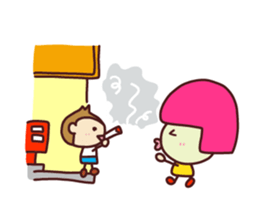 Present Stickers[A little anxious"ARU"] sticker #13899932