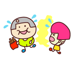 Present Stickers[A little anxious"ARU"] sticker #13899940