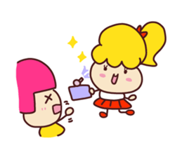 Present Stickers[A little anxious"ARU"] sticker #13899943