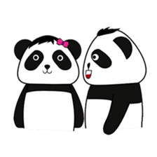 PANDa Black and White sticker #13901083