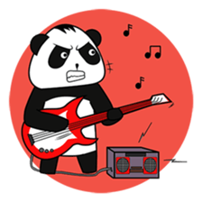PANDa Black and White sticker #13901097