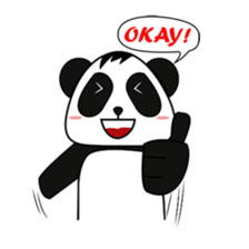 PANDa Black and White sticker #13901104