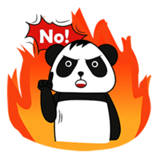 PANDa Black and White sticker #13901105