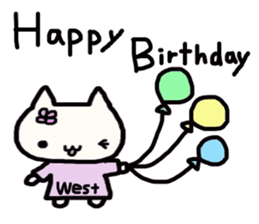 Nishi's name sticker sticker #13901977