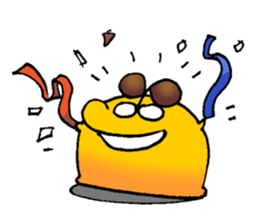 small ball and big turtle sticker #13902878