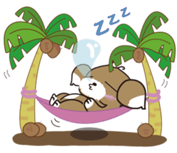 Happy wanderjing dog sticker #13902972