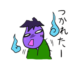 eggplant samurai nasuzo 2nd sticker #13903601