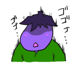 eggplant samurai nasuzo 2nd sticker #13903603