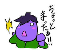 eggplant samurai nasuzo 2nd sticker #13903604