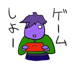 eggplant samurai nasuzo 2nd sticker #13903606