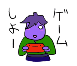 eggplant samurai nasuzo 2nd sticker #13903606
