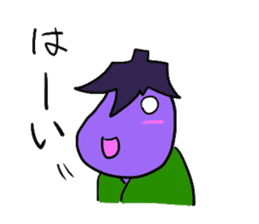 eggplant samurai nasuzo 2nd sticker #13903607