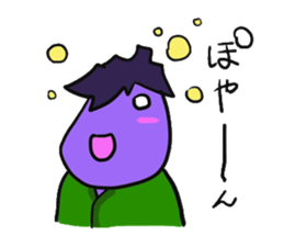 eggplant samurai nasuzo 2nd sticker #13903609