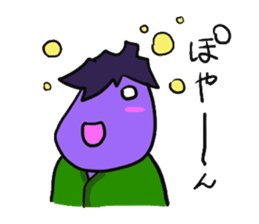 eggplant samurai nasuzo 2nd sticker #13903609