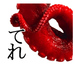 Octopus legs feel self-conscious sticker #13903863