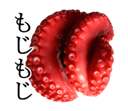 Octopus legs feel self-conscious sticker #13903864