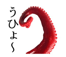 Octopus legs feel self-conscious sticker #13903868