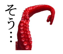 Octopus legs feel self-conscious sticker #13903883