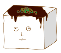 Sticker of tofu sticker #13904222