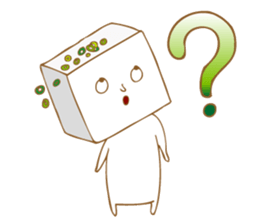 Sticker of tofu sticker #13904229