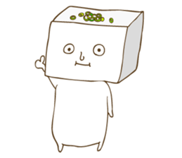 Sticker of tofu sticker #13904230