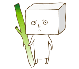 Sticker of tofu sticker #13904231