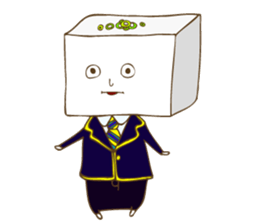 Sticker of tofu sticker #13904232