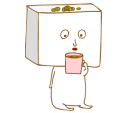 Sticker of tofu sticker #13904235