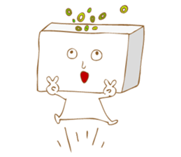 Sticker of tofu sticker #13904236