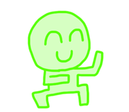 Green Man!! sticker #13905383