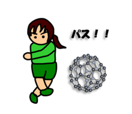 Girls who like science sticker #13906691