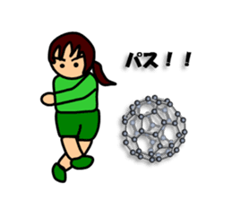 Girls who like science sticker #13906691
