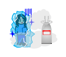 Girls who like science sticker #13906711