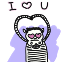 Mr. Zebra and his friends sticker #13907786