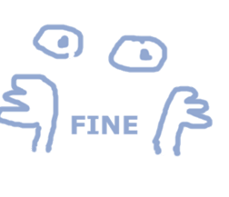 Serenity blue man sticker #13907954