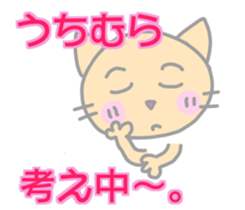 Uchimura Cat Sticker sticker #13908734