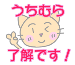 Uchimura Cat Sticker sticker #13908742