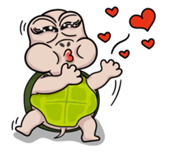 Little red Turtle sticker #13909479