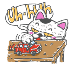 Tiny cat English sticker #13909783