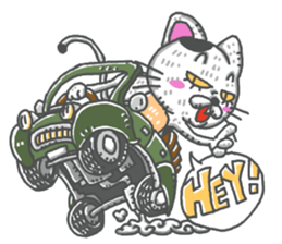 Tiny cat English sticker #13909791