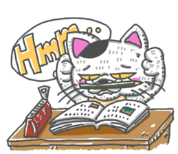 Tiny cat English sticker #13909795