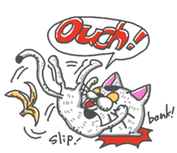 Tiny cat English sticker #13909797